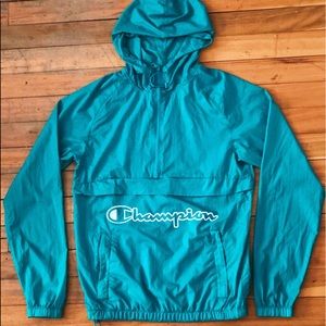 Turquoise Champion Windbreaker